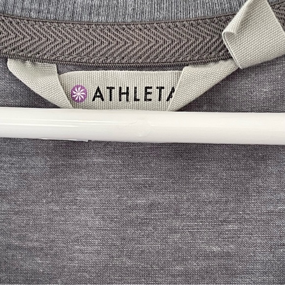 Athleta Dress Women’s Medium Gray with gathering from the hips down - Picture 3 of 4